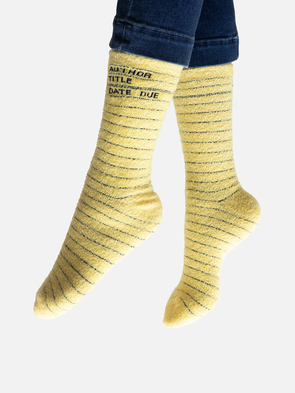 Penguin Random House LLC - Lib Card Yellow Cozy Sock SM