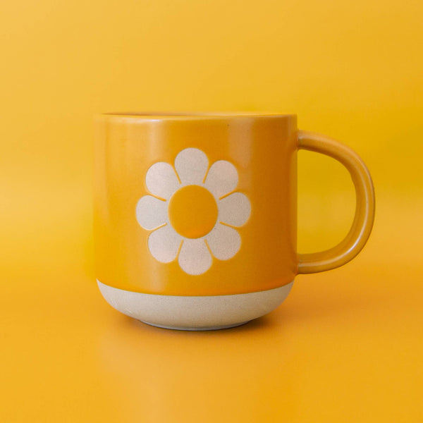 Sunshine Studios - Retro Flower Ceramic Mug