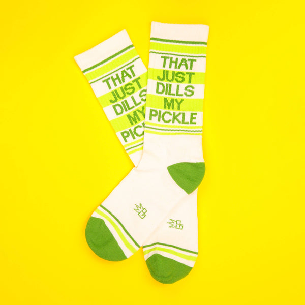 Gumball Poodle - That Just Dills My Pickle Gym Crew Socks