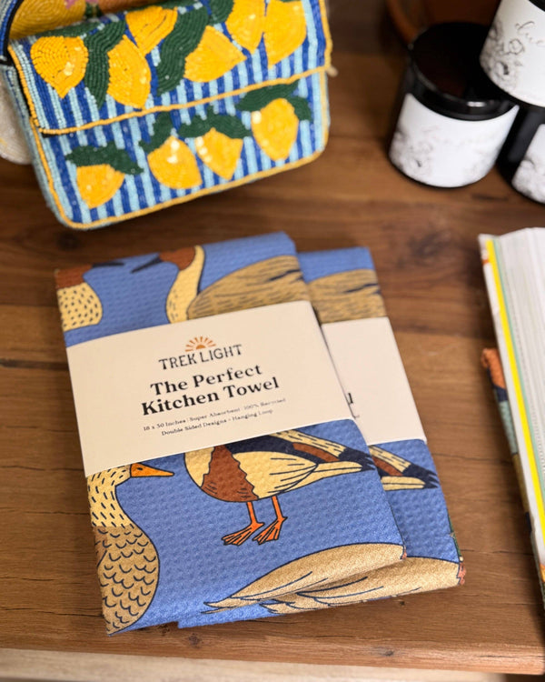 Trek Light - Kitchen Tea Towel Quick Dry | Ducks in a Row