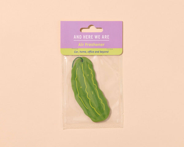 And Here We Are - Air Freshener—Pickle—Cucumber Mint Scent (Food, Trend, Gift)