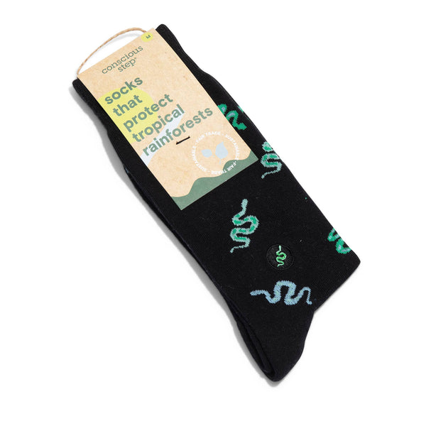Conscious Step - Socks that Protect Tropical Rainforests (Slithering Snakes)