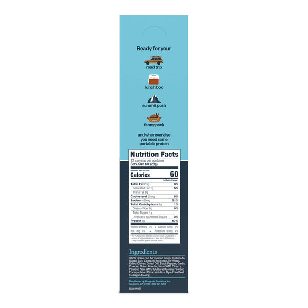 Patagonia Provisions - Bison Sticks - Ranch - Grass-Fed and Finished (12 Pack)