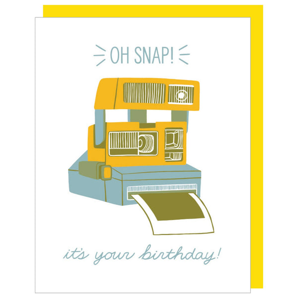 Smudge Ink - Instant Camera Birthday Card