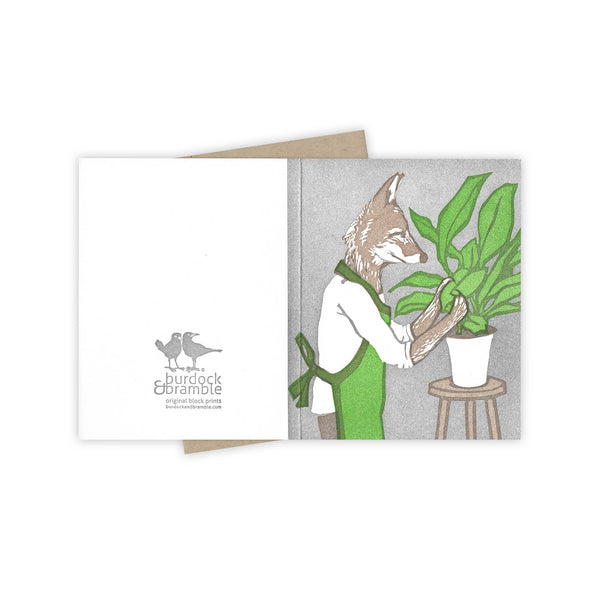 Burdock & Bramble - Green Thumb Coyote Card