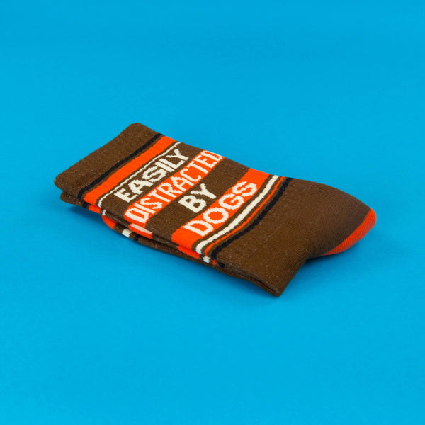 Gumball Poodle - Easily Distracted By Dogs Gym Crew Socks