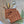 ilikesara | art + goods - Zippered pouch | eyeball - rust orange eye blockprint pencil, supply, makeup bag with waterproof lining