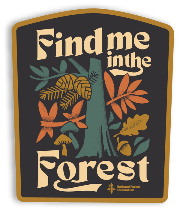 Landmark Project: Find Me in the Forest Sticker
