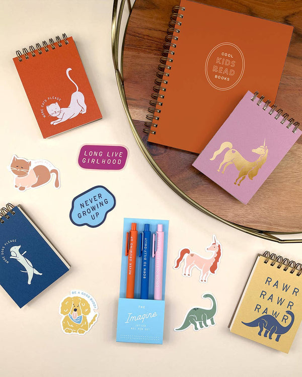 Ruff House Print Shop - Rawr Dinosaur Mini Jotter Notebook