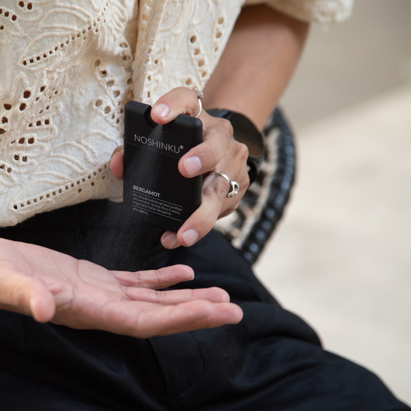 Noshinku - REFILLABLE Bergamot Ultra-Moisturizing Pocket Hand Sanitizer