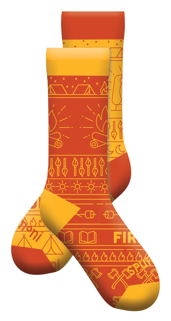 Gibbs Smith - Fired Up Socks (Camping Socks)