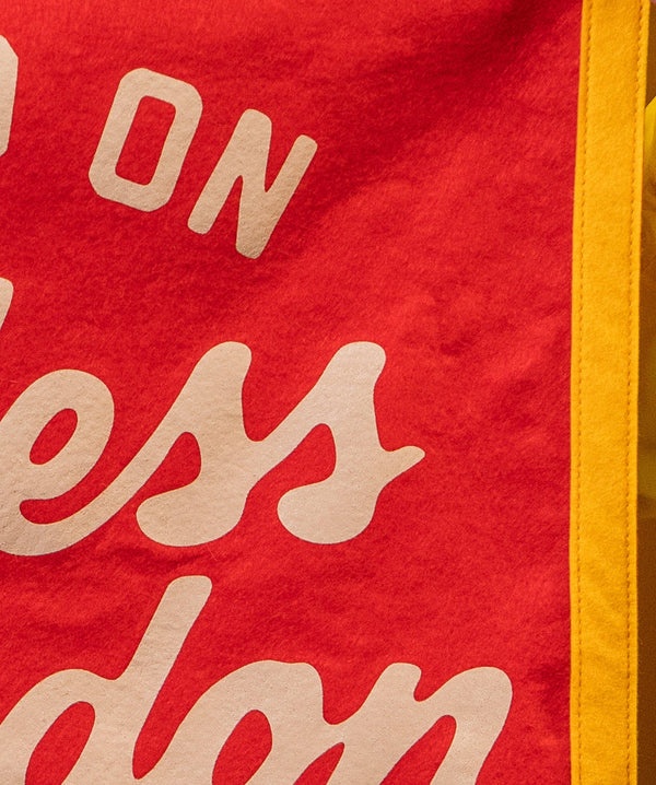 Oxford Pennant - On And On Reckless Abandon Camp Flag • blink-182 x Oxford Pennant