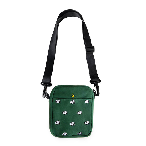 Three Potato Four - 3P4 x Peanuts® - Snoopy Embroidered Crossbody Bag (Forest)