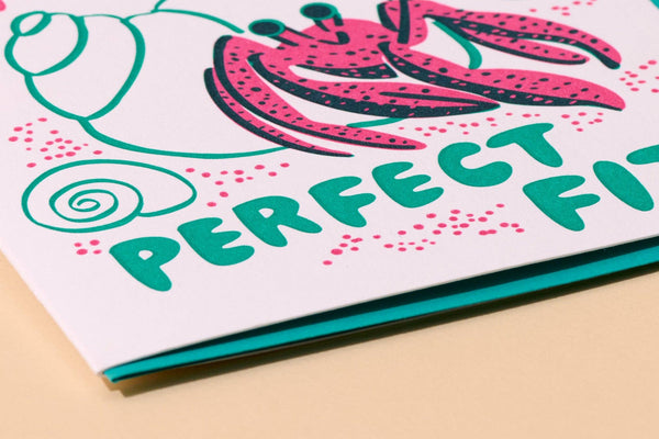 And Here We Are - Funny Letterpress New Home Greeting Card — Perfect Fit