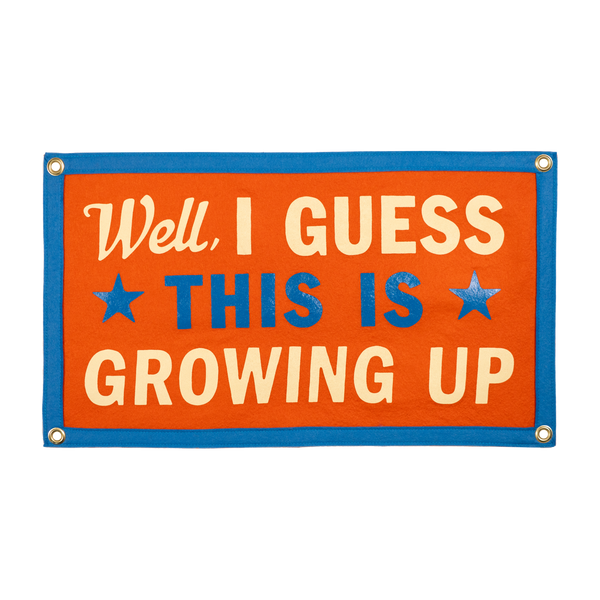 Oxford Pennant - Well, I Guess This Is Growing Up Camp Flag • Blink-182 x Oxford Pennant