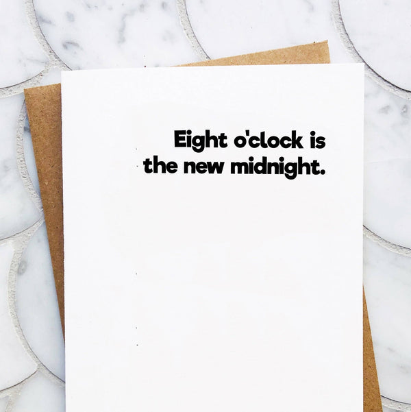 Top Hat and Monocle - New Midnight - Funny Birthday Card