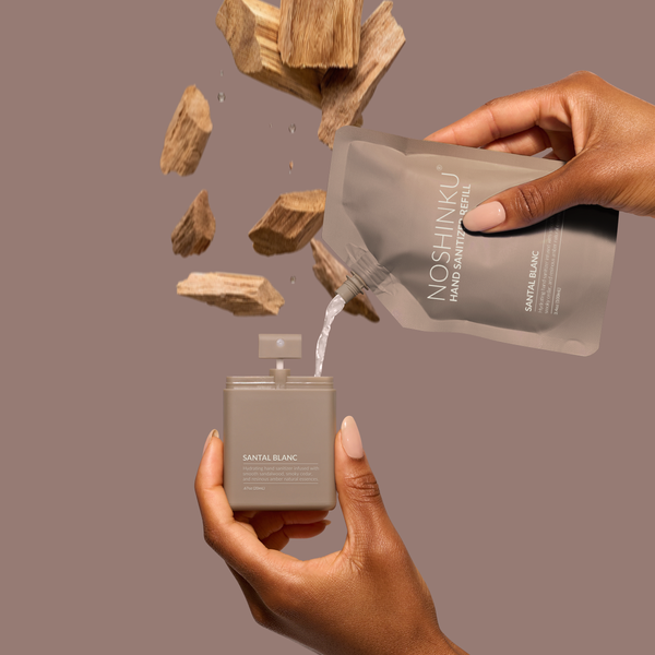 Noshinku - Refillable Santal Blanc Hydrating Pocket Hand Sanitizer