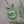 ilikesara | art + goods - Coin pouch | moth - green zipper bag with waterproof lining