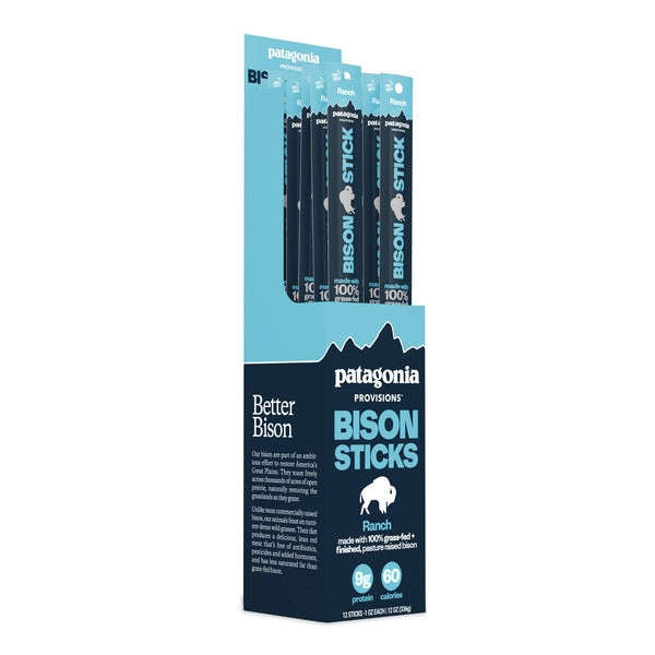 Patagonia Provisions - Bison Sticks - Ranch - Grass-Fed and Finished (12 Pack)