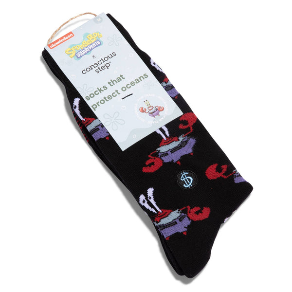 Conscious Step - Mr. Krabs Socks that Protect Oceans