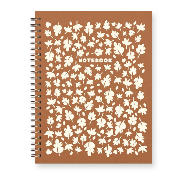 Ruff House Print Shop - Fall Autumn Leaf Pattern Journal: Lined Notebook