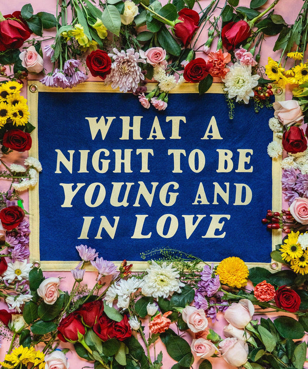 Oxford Pennant - What A Night To Be Young and In Love Camp Flag