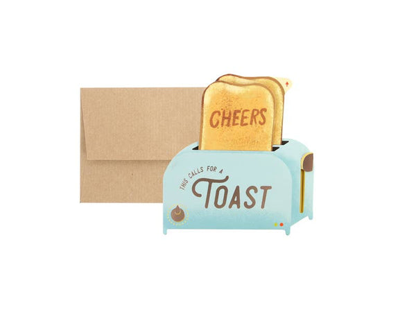 UWP Luxe - Toaster / Cheers Pop-up Greeting Card