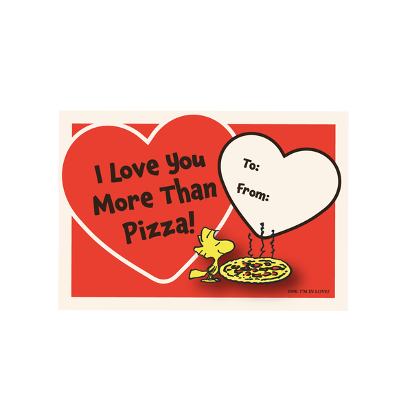 PINTRILL - Woodstock V Day More Than Pizza Pin Card