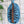 ilikesara | art + goods - Zippered pouch | eastern white pine - blue tree/forest pencil, supply, makeup bag with waterproof lining