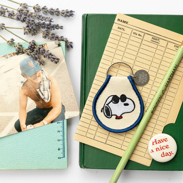 Three Potato Four - 3P4 x Peanuts® - Joe Cool Patch Keychain