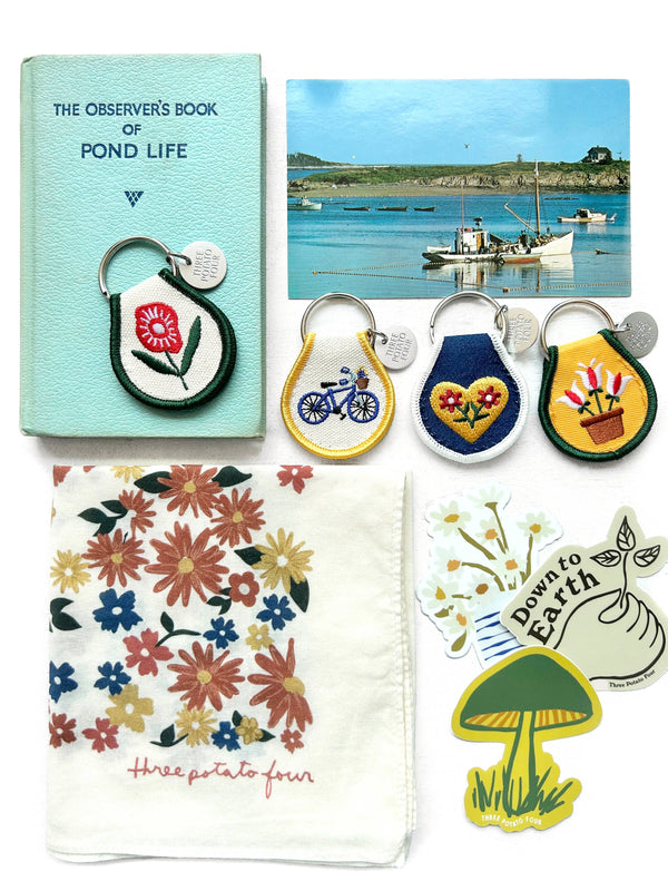 Three Potato Four - Patch Keychain - Potted Tulips
