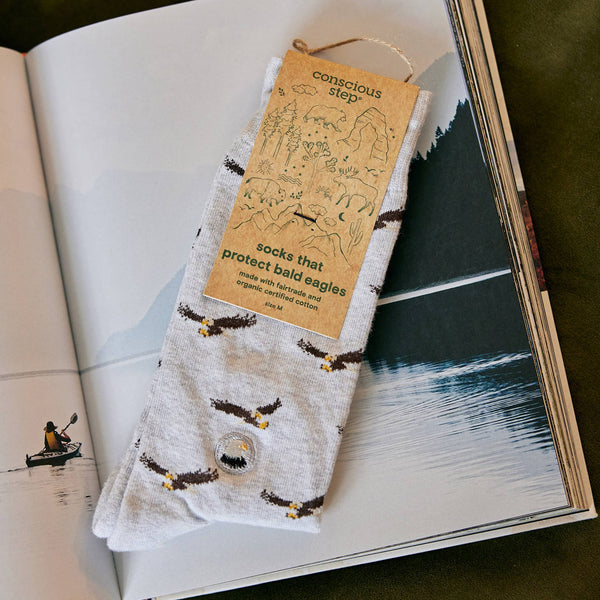 Conscious Step - Socks that Protect Bald Eagles | Outdoorsy Gifts