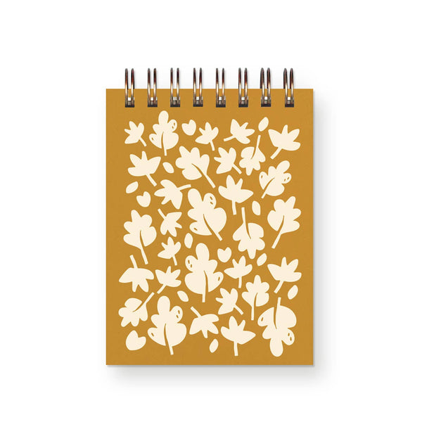 Ruff House Print Shop - Fall Autumn Leaf Pattern Mini Jotter Notebook