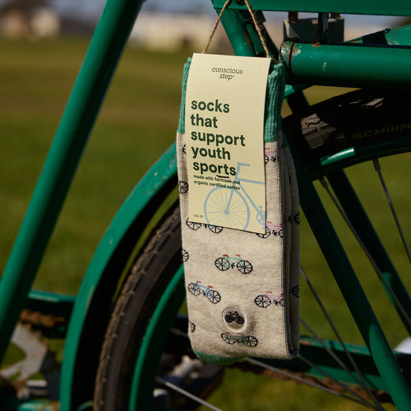 Conscious Step - Socks that Support Youth Sports | Beige Bicycles