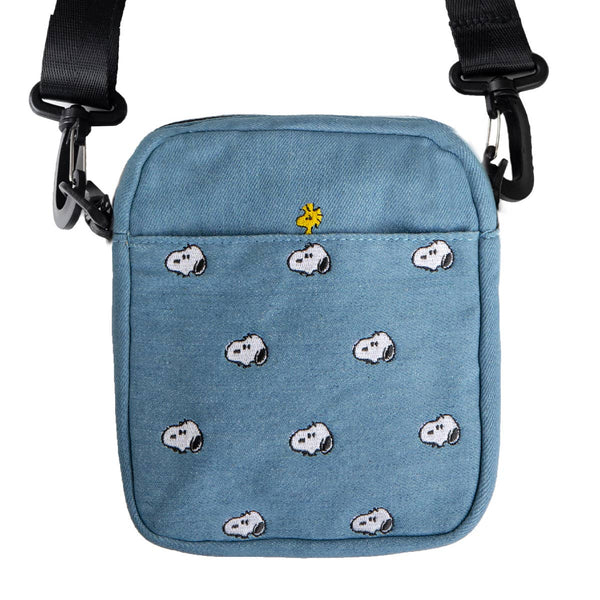 Three Potato Four - 3P4 x Peanuts® - Snoopy Embroidered Crossbody Bag (Denim)