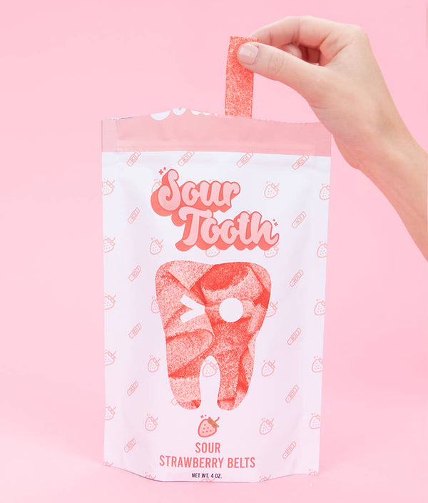 Sour Tooth - Sour Strawberry Belts