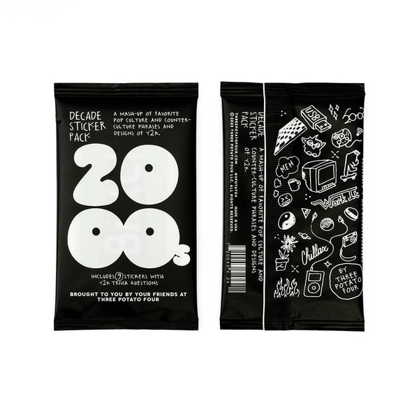 Three Potato Four - Decade Sticker Card Pack - Y2K