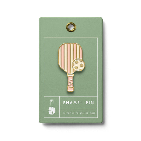 Ruff House Print Shop - Pickleball Paddle Enamel Pin