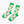 Jenny Lemons - Green Colorblock Pickle Crew Socks