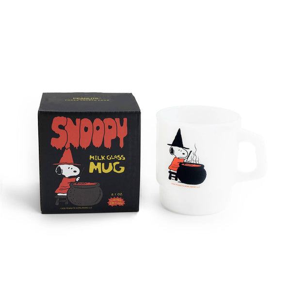 Three Potato Four - 3P4 x Peanuts® Halloween - Snoopy Witch Milk Glass Mug