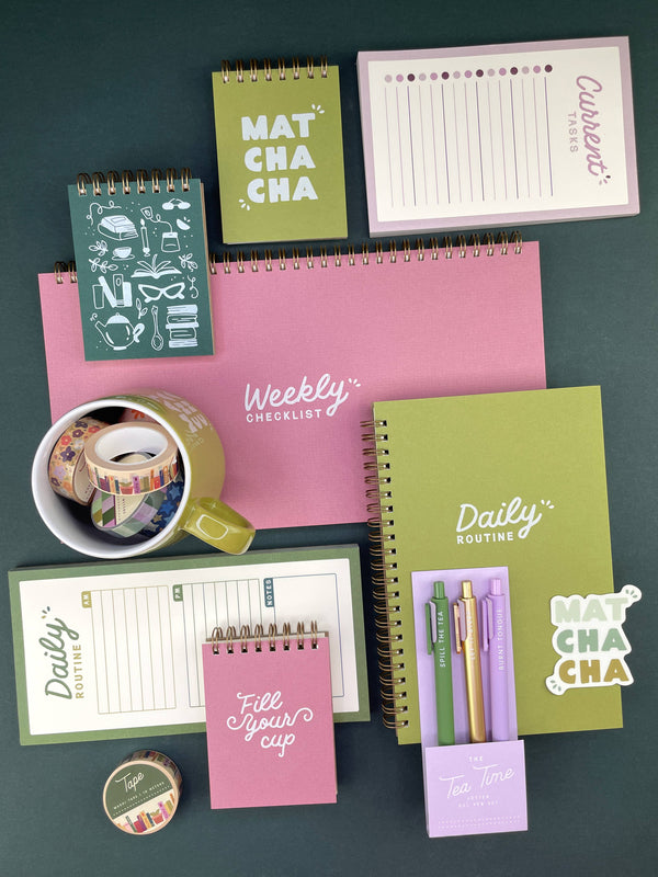 Ruff House Print Shop - Fill Your Cup Mini Jotter Notebook