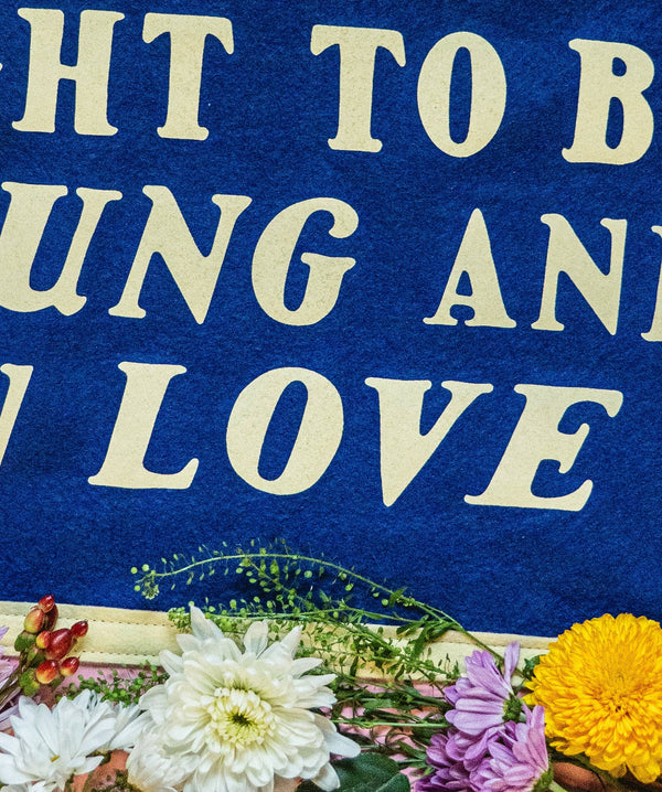 Oxford Pennant - What A Night To Be Young and In Love Camp Flag