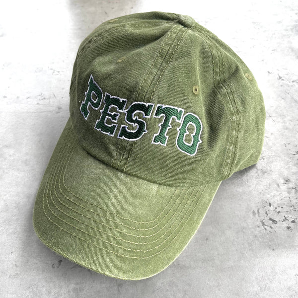 The Silver Spider - Pesto Baseball Cap Dad Hat foodie Chef Italian restaurant 