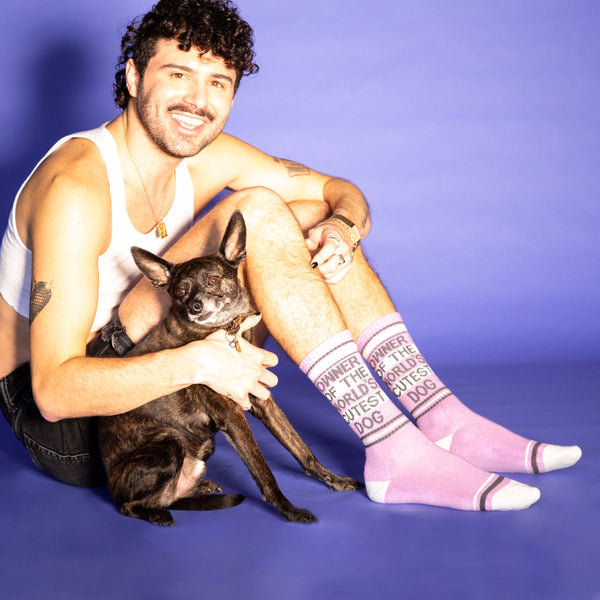 Gumball Poodle - Owner Of The World's Cutest Dog Gym Crew Socks