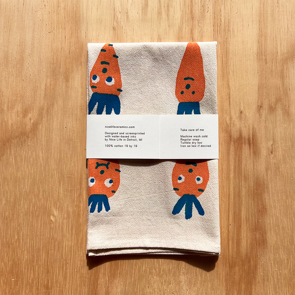 Nice life - Carrot tea towel