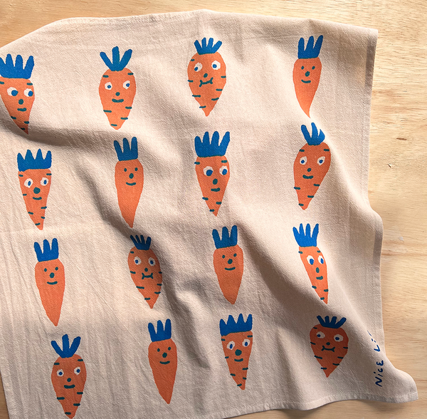 Nice life - Carrot tea towel