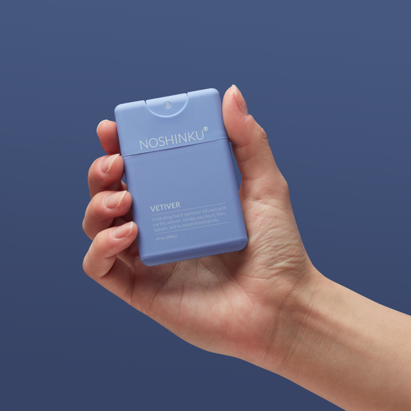 Noshinku - Refillable Vetiver Patchouli Hydrating Pocket Hand Sanitizer