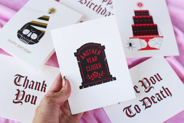 Hellcats USA - Letterpress Another Year Closer Card