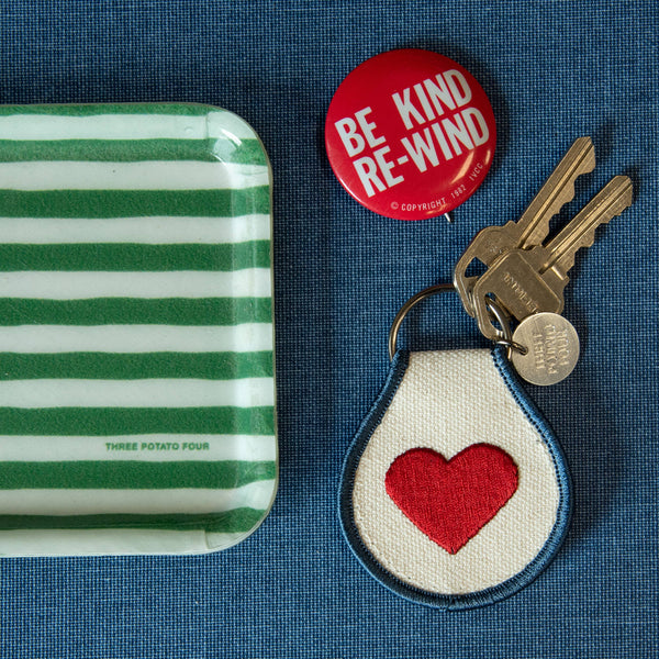 Three Potato Four - Patch Keychain - Classic Heart