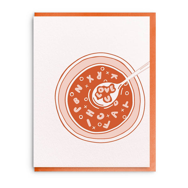 Dahlia Press - Love Soup - Letterpress Valentine Greeting